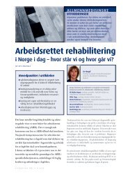 Arbeidsrettet rehabilitering - Utposten