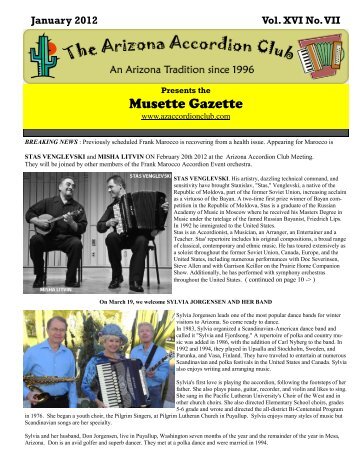 January 2012 - Arizona Accordion Club