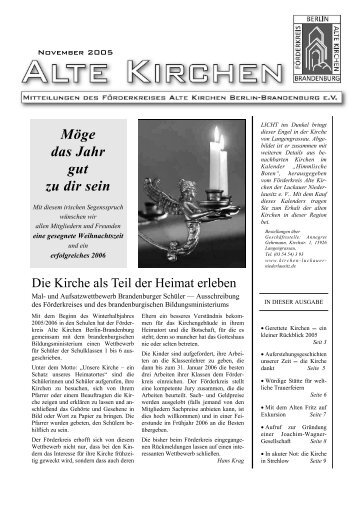 Möge das Jahr gut zu dir sein - Förderkreis Alte Kirchen Berlin ...