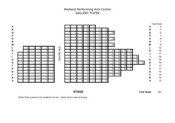 Seating Plan - Redland Performing Arts Centre