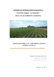 estudio de integracion paisajistica de hotel rural - Alboraya