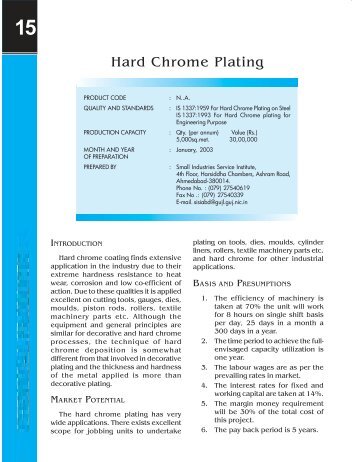 Hard Chrome Plating - Dc Msme