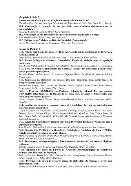 Programa - Universidade do Minho