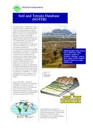 Soil and Terrain Database (SOTER) - ISRIC World Soil Information