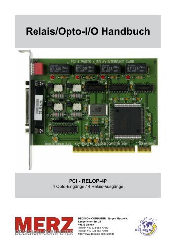 Handbuch-Deutsch - Decision-Computer Merz