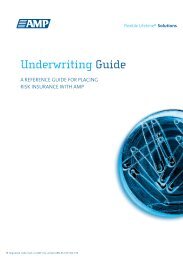 AMP Underwriting Guide - riskinfo