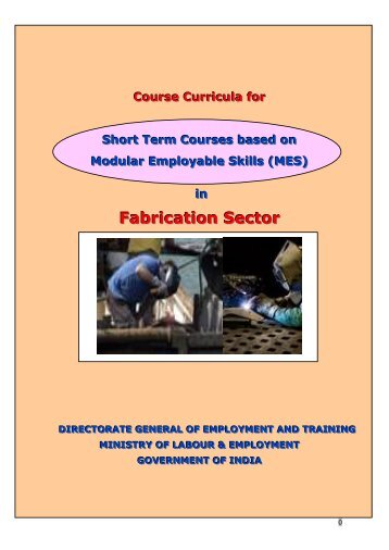 Fabrication Sector - Directorate General of Employment & Training