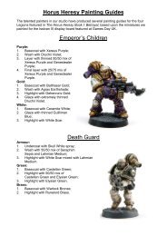 Horus Heresy Painting Guides Emperor's Children ... - Forge World