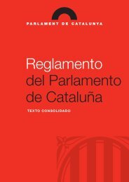 Reglamento del Parlamento de Cataluña. Texto consolidado