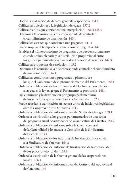 Reglamento del Parlamento de Cataluña. Texto consolidado