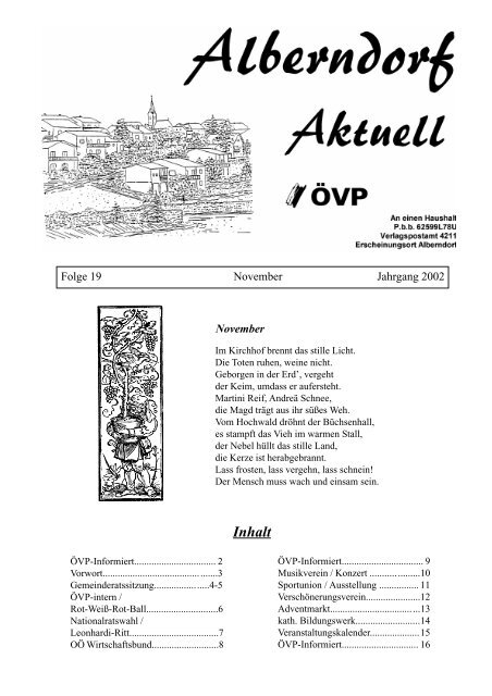 Ausgabe Nr. 19 November