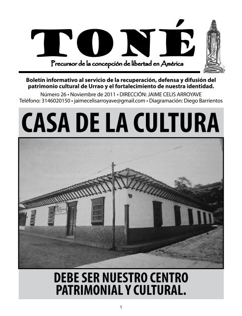 CASA DE LA CULTURA - Urrao