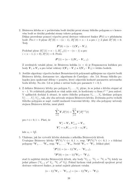 Numerické a geometrické modelování - Západočeská univerzita v ...