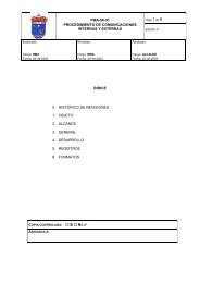 Procedimiento de comunicaciones internas y externas