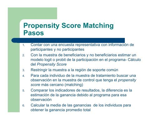 Propensity Score Matching - precesam