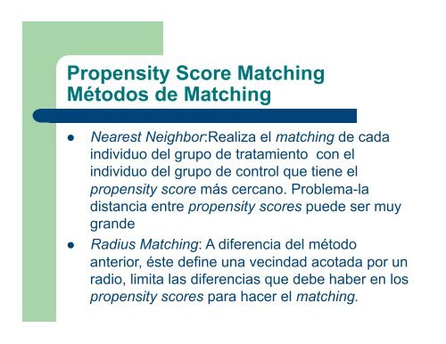 Propensity Score Matching - precesam