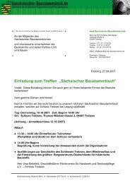 Einladung zum Treffen „Sächsischer Baustammtisch“ - MB ...