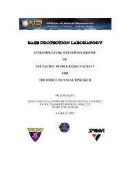 infrastructure site survey report of the pacific missile ... - Wikileaks