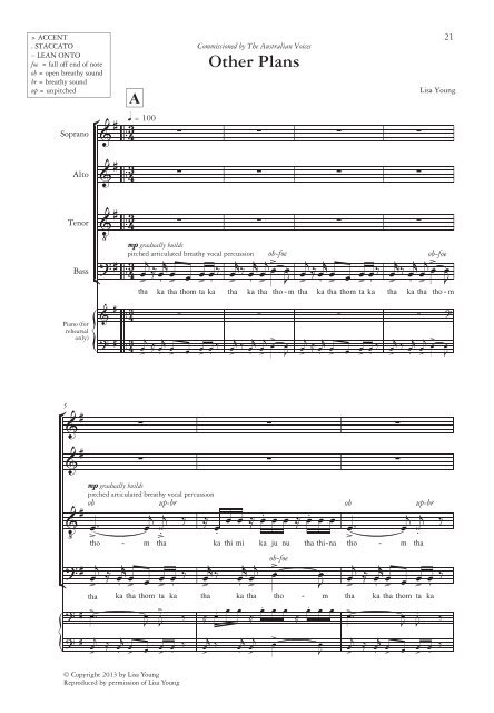 Australian Voices A Cappella Songbook - Sheet Music Publishers