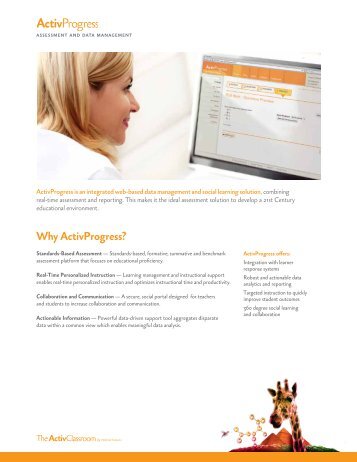 Why ActivProgress? - Promethean