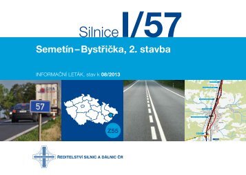 Silnice I/57 SemetÃ­n-BystÅiÄka, 2. stavba - ÅeditelstvÃ­ silnic a dÃ¡lnic