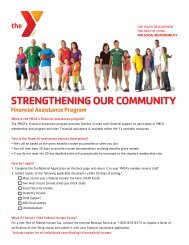 STRENGTHENING OUR COMMUNITY Financial Assistance ... - Ymca