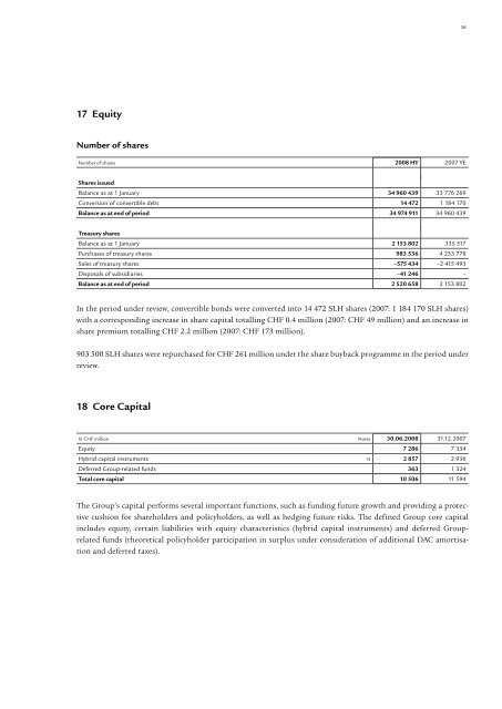 Download section (pdf) - Swiss Life - Online Report