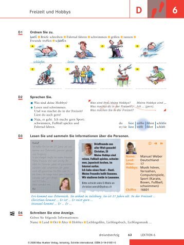 Freizeit und Hobbys