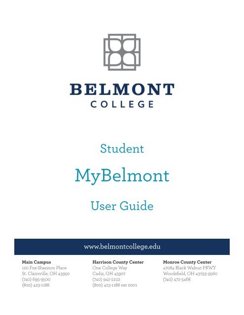 Login to MyBelmont - Belmont College
