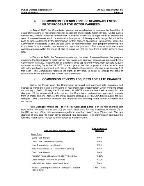 PUC Annual ReportâFiscal Year 2004-05 - Public Utilities Commission