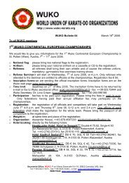 WUKF Bulletin 04 - WUKF - World Union of Karate-Do Federations
