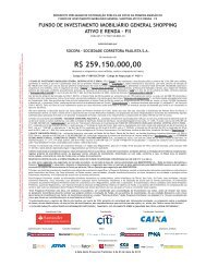 fundo de investimento imobiliÃ¡rio general shopping ativo ... - Citibank