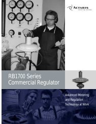 Model RB1700 Commercial Regulator - Istec Corp.