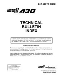 TECHNICAL BULLETIN INDEX - BellCustomer.com