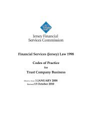 Codes of Practice for Trust Company Business - the Jersey Financial ...