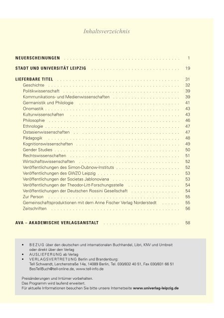 1. Neuerscheinungen 1-18