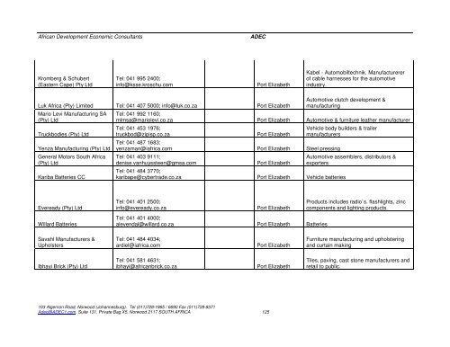 pre-feasibility assessment report - Innovationeasterncape.co.za