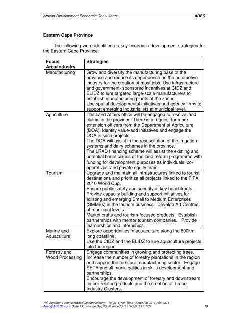 pre-feasibility assessment report - Innovationeasterncape.co.za