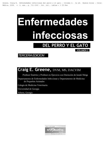 Enfermedades infecciosas DEL PERRO Y EL GATO