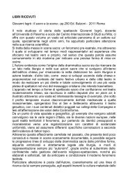 IL SACRO E LA SCENA di Giovanni IsgrÃ² - Centro Internazionale ...