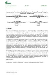 acrocha@cemig.com.br Assessment of Transformer ... - Cigre