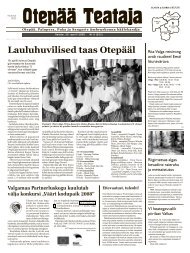 Lauluhuvilised taas OtepÃ¤Ã¤l - OtepÃ¤Ã¤ vald