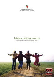 Building a sustainable enterprise - Chambal Fertilisers - Home