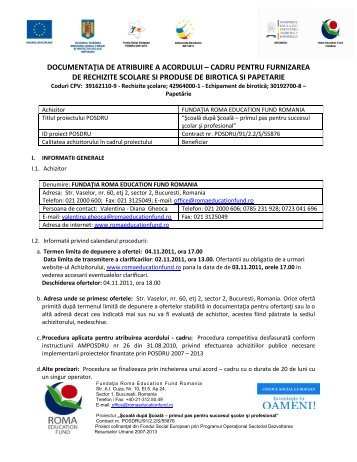 Documentatie atribuire birotica, papetarie si rechizite centre SDS ...
