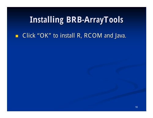 Microarray Data Analysis Using BRB-ArrayTools Version 4.2.0 ...