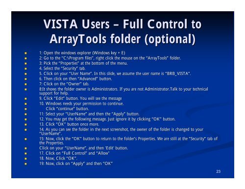 Microarray Data Analysis Using BRB-ArrayTools Version 4.2.0 ...