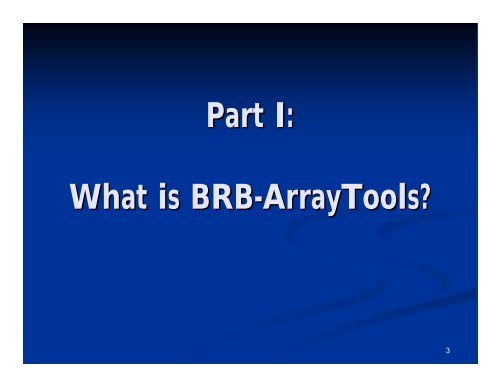 Microarray Data Analysis Using BRB-ArrayTools Version 4.2.0 ...