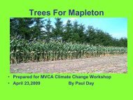 Climate Change Adaptation in Action: Trees for Mapleton Project