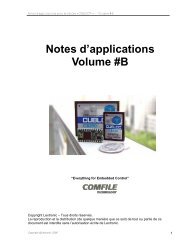 Notes d'applications #B pour modules 