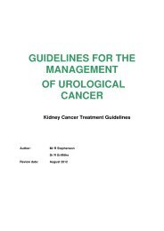 Renal Cancer Guidelines - Merseyside & Cheshire Cancer Network